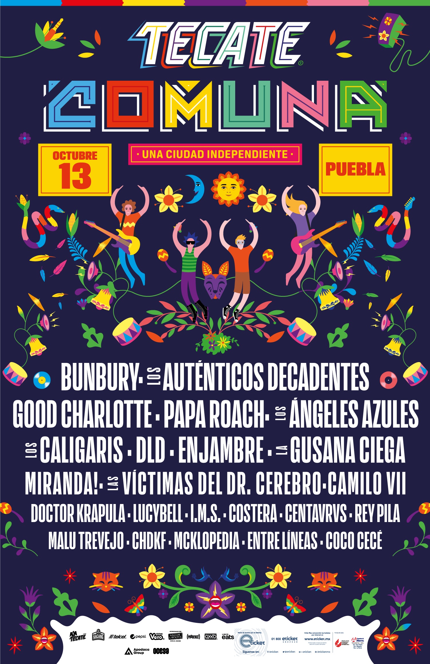 Papa Roach y Good Charlotte de nuevo en México: Festival Tecate Comuna