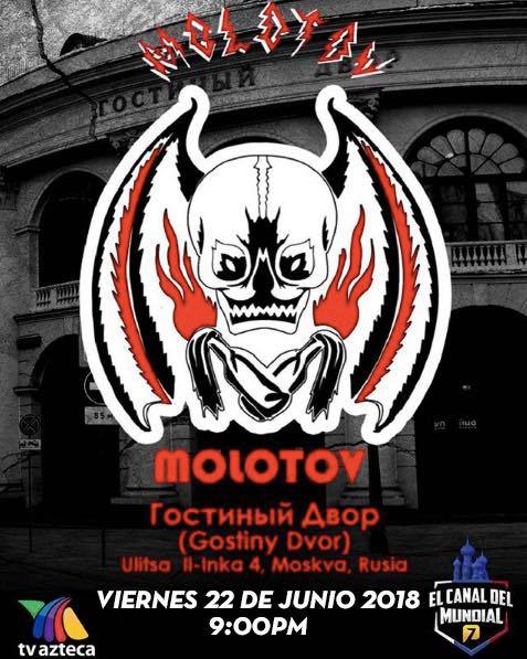 ¡Vive la fiebre del mundial con Molotov! Concierto desde Rusia