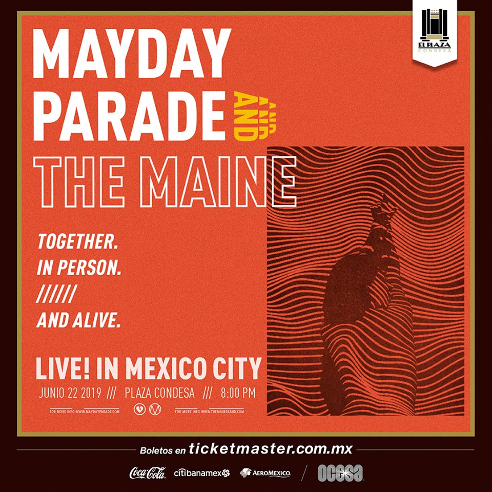 Mayday Parade y The Maine anuncian su visita a la CDMX