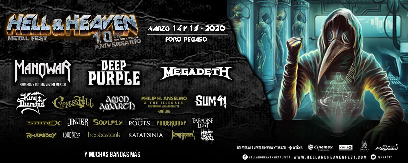 HELL AND HEAVEN 2020 boletos, line up escenarios finales Nacion Grita