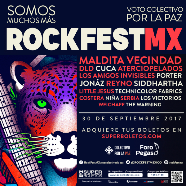 Festival RockFest MX, transmitiendo paz a través de la música