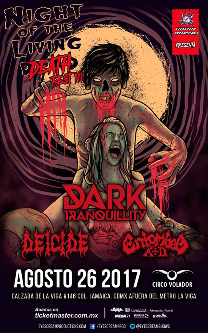 Estamos a dos días del Night of The Living Death Fest III con Dark Tranquility, Entombed A.D. y Deicide