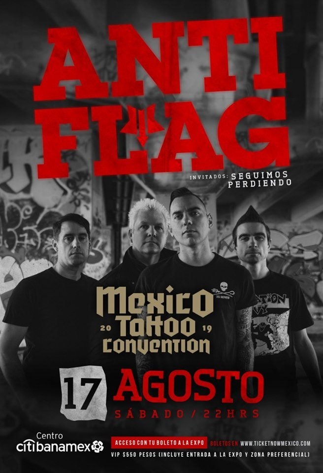Anti Flag se presentará en la México Tatto Convention
